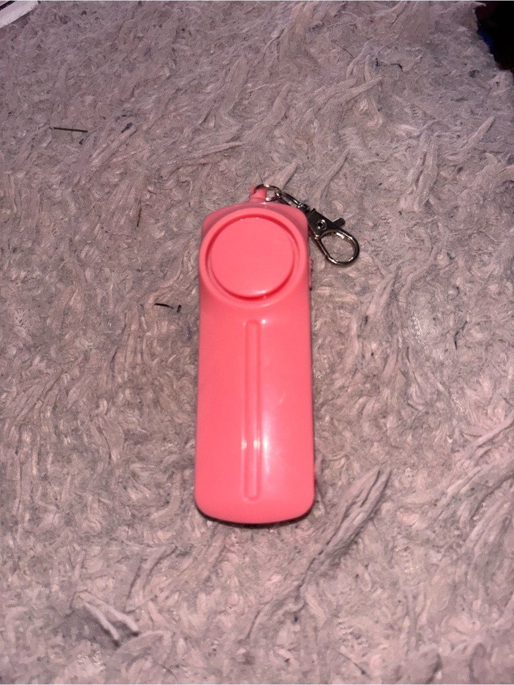Pink Personal Alarm Keychain - Compact Safety Device